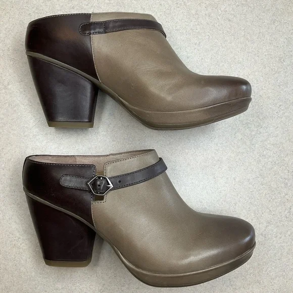 Dansko Malissa Heeled Mule 37 Stone Burnished NWOB - Picture 8 of 11